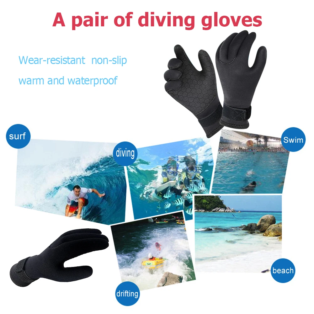 3mm 5mm Neoprene Diving Gloves Keep Warm for Snorkeling Paddling Surfing Kayaking Canoeing Spearfishing Skiing Water Sports
3mm 5mm Neoprene Diving Gloves Keep Warm for Snorkeling Paddling Surfing Kayaking Canoeing Spearfishing Skiing Water Sports