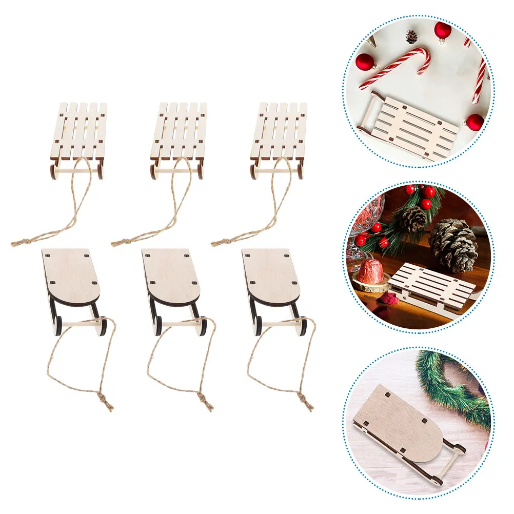 6Pcs Mini Wooden Crafts Sleigh Unfinished Xmas Ornaments Wooden Sled Christmas Adornment Decoration Desktop
6Pcs Mini Wooden Crafts Sleigh Unfinished Xmas Ornaments Wooden Sled Christmas Adornment Decoration Desktop