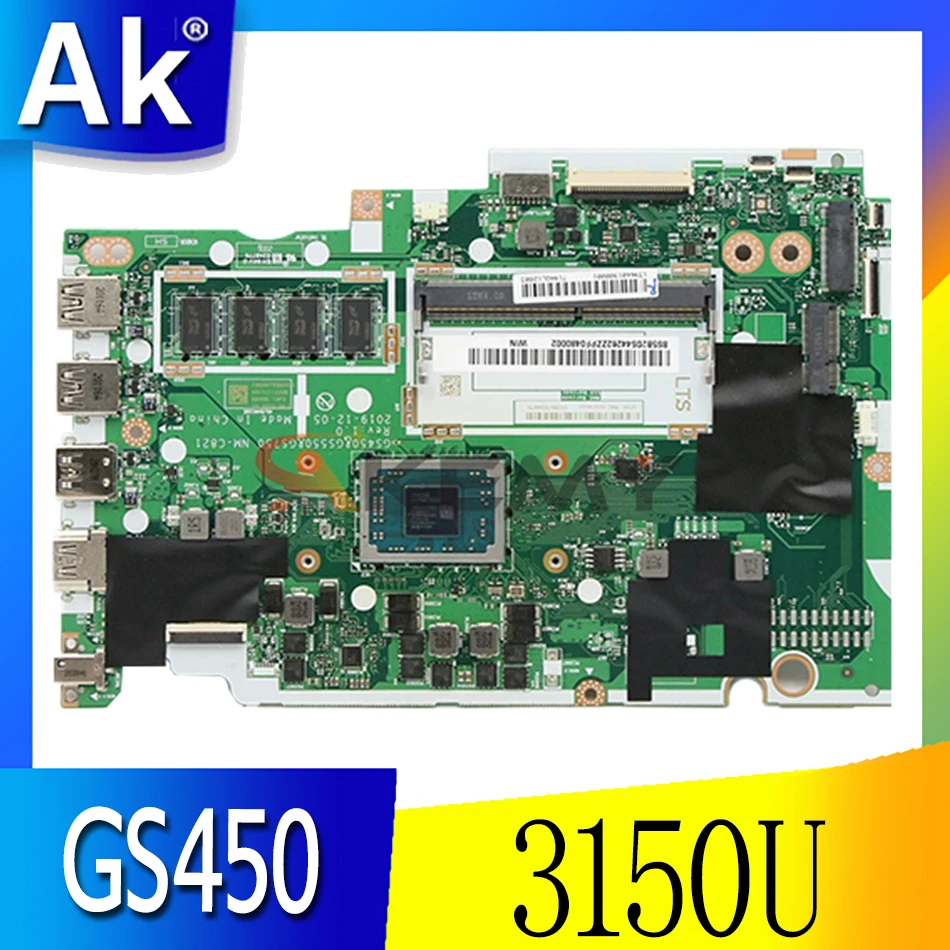 For Lenovo IdeaPad 3 15ADA05 laptop motherboard GS450 & GS550 & GS750 NM-C821 motherboard with CPU 3150U RAM 4G 100% test
For Lenovo IdeaPad 3 15ADA05 laptop motherboard GS450 & GS550 & GS750 NM-C821 motherboard with CPU 3150U RAM 4G 100% test