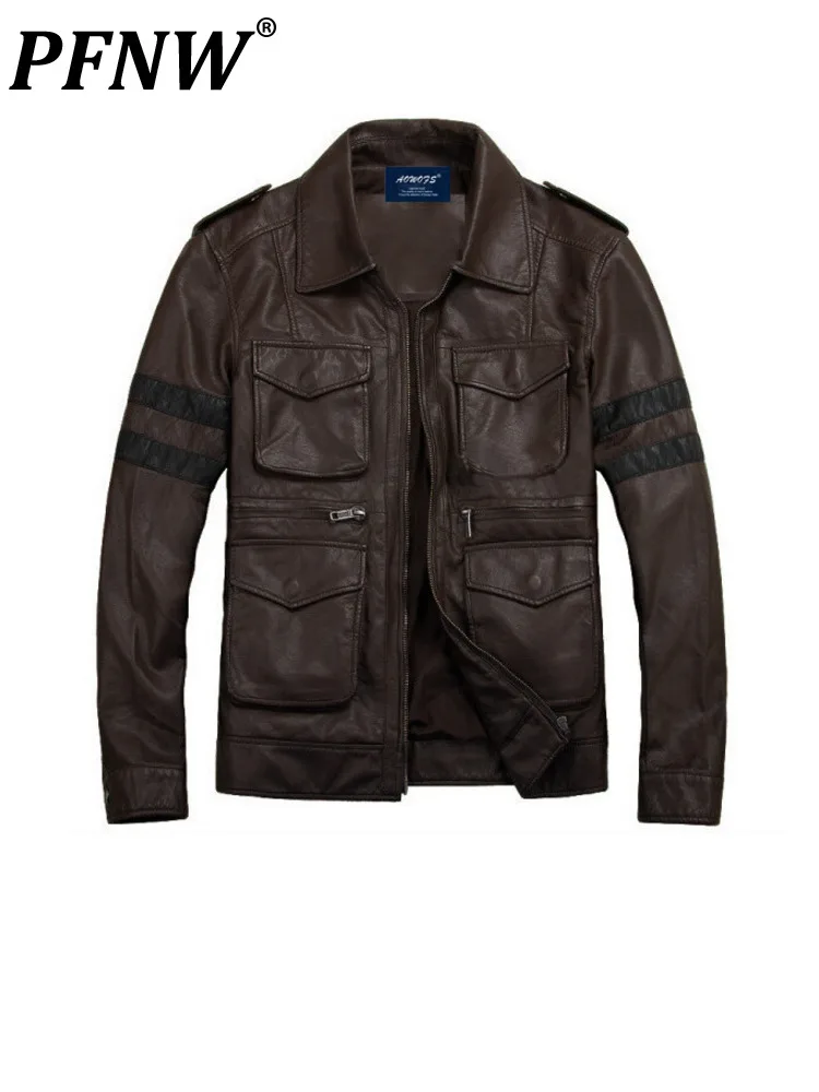 PFNW Men's Short Length Leather Jackets Pu Clothes Handsome Stand Collar Pocket Insert Solid Color Tide Chic Coats 12A4681
PFNW Men's Short Length Leather Jackets Pu Clothes Handsome Stand Collar Pocket Insert Solid Color Tide Chic Coats 12A4681