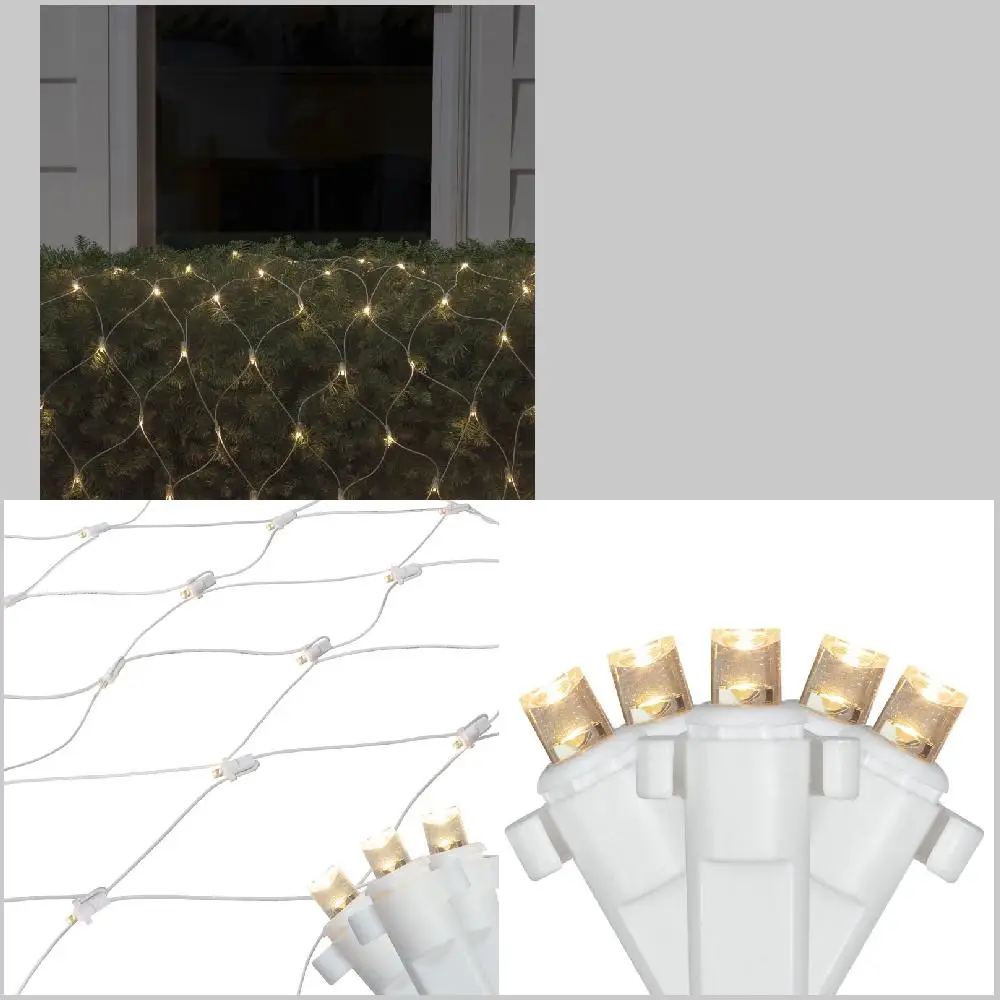 for Home, Party, Office Decoration. Luxurious Warm White LED Wide Angle Net Style Christmas Fairy String Lights on White Wire fo
for Home, Party, Office Decoration. Luxurious Warm White LED Wide Angle Net Style Christmas Fairy String Lights on White Wire fo
