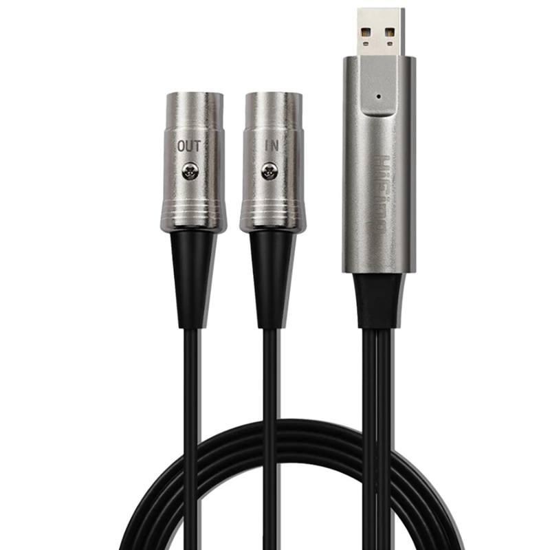 Hifing USB IN-OUT MIDI Cable One In One Out Interface 5 Pin Line Converter PC To Music Keyboard Adapter Cord
Hifing USB IN-OUT MIDI Cable One In One Out Interface 5 Pin Line Converter PC To Music Keyboard Adapter Cord
