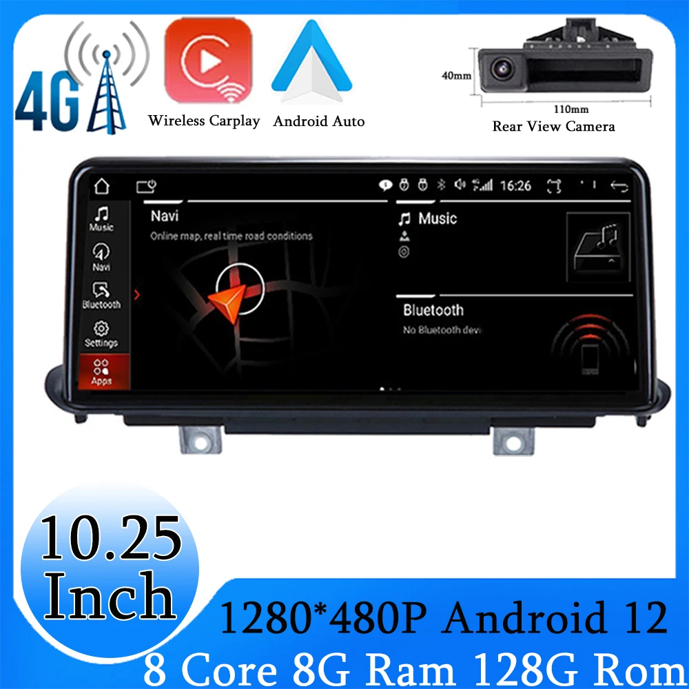 Android 12 10.25 Inch Carplay Car Multimedia Radio Player For BMW X5 F15 X6 F16 NBT EVO System GPS Navigation 4G LTE WIFI 
Android 12 10.25 Inch Carplay Car Multimedia Radio Player For BMW X5 F15 X6 F16 NBT EVO System GPS Navigation 4G LTE WIFI