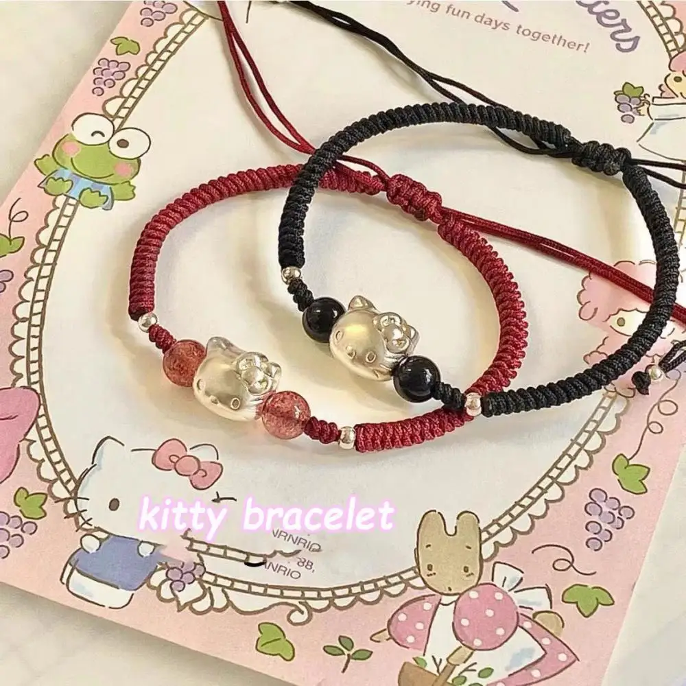 Kawaii аниме Sanrio Hellokitty Женские аксессуары ручной работы плетеный браслет с кристаллами Регулируемый подарок для девушки милый
Kawaii аниме Sanrio Hellokitty Женские аксессуары ручной работы плетеный браслет с кристаллами Регулируемый подарок для девушки милый