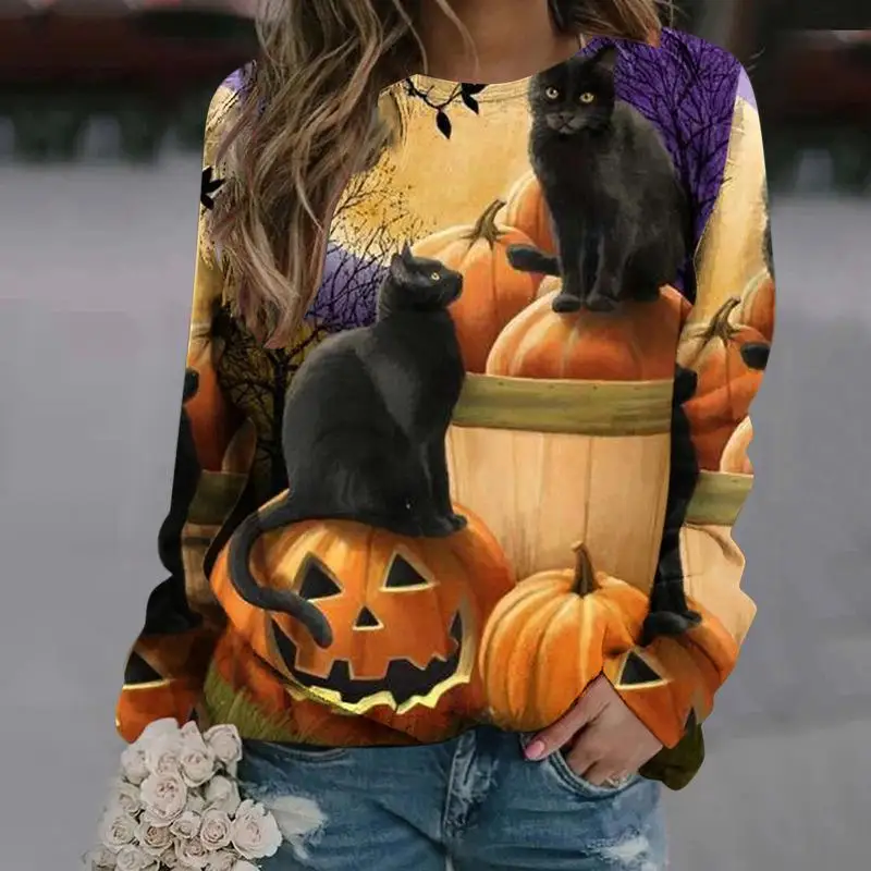 Y2k Clothes Graphic T Shirt Fall New Women's Long Sleeve Sweater Casual Print Ladies Top Clothes for Women
Y2k Clothes Graphic T Shirt Fall New Women's Long Sleeve Sweater Casual Print Ladies Top Clothes for Women