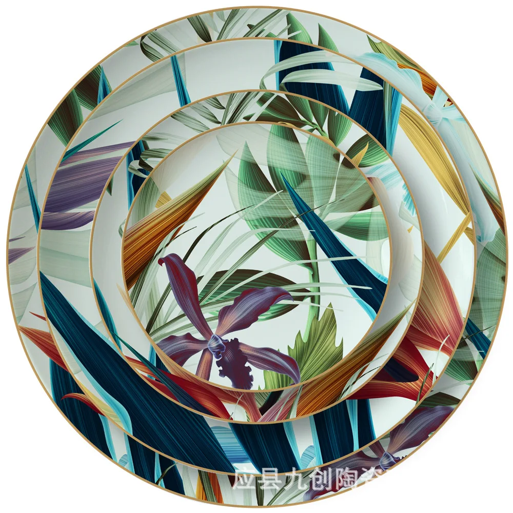 Green Ceramic Plate Creative Fruit Plate Household Dishes Set Tableware Dinner Set Plates and Dishes Ceramic Plate Set
Green Ceramic Plate Creative Fruit Plate Household Dishes Set Tableware Dinner Set Plates and Dishes Ceramic Plate Set