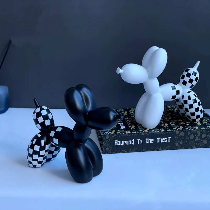 Black White Grid Dog Crafts Nordic Style Animal Decoration Desktop Office Ornament Dog Balloon Art for Girls Adult Birthday Gift
Black White Grid Dog Crafts Nordic Style Animal Decoration Desktop Office Ornament Dog Balloon Art for Girls Adult Birthday Gift