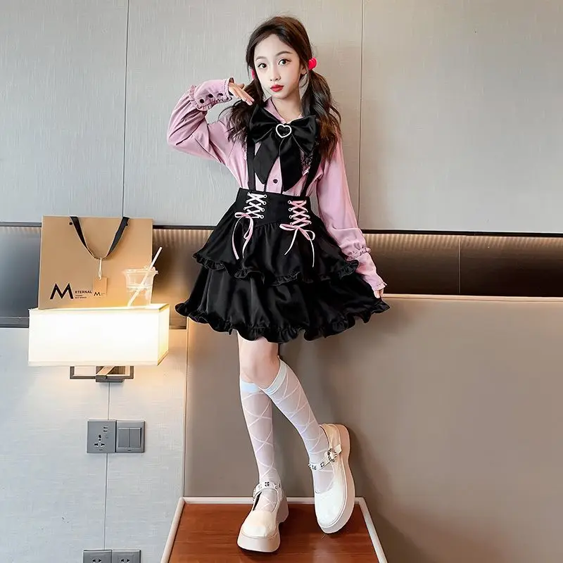 Kawaii Sanrios Kuromi осень-зима милый мультфильм Jk Униформа костюм для девочки плиссированная юбка рубашка комплект из двух предметов преппи подарок
Kawaii Sanrios Kuromi осень-зима милый мультфильм Jk Униформа костюм для девочки плиссированная юбка рубашка комплект из двух предметов преппи подарок