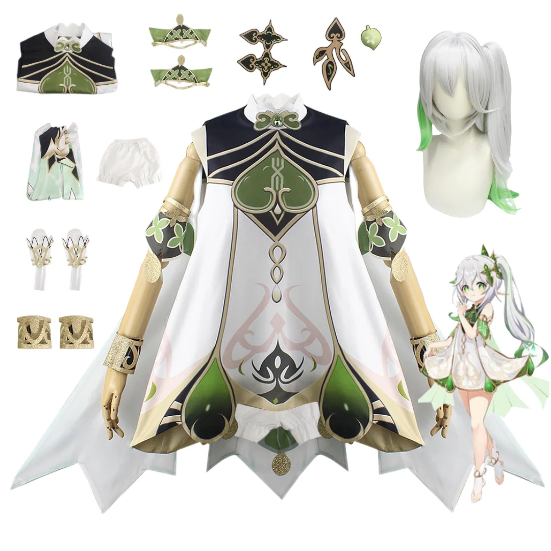 Костюм для косплея нахиды Genshin Impact, Малый Властелин кусанали, полный комплект, парик, ролевые игры, костюмы из комиксов, одежда для шоу
Костюм для косплея нахиды Genshin Impact, Малый Властелин кусанали, полный комплект, парик, ролевые игры, костюмы из комиксов, одежда для шоу