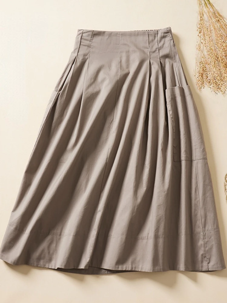 Женская свободная юбка средней длины, повседневная юбка-трапеция с завышенной талией, юбка в складку, универсальная юбка для поездок, Новин...
Женская свободная юбка средней длины, повседневная юбка-трапеция с завышенной талией, юбка в складку, универсальная юбка для поездок, Новин...