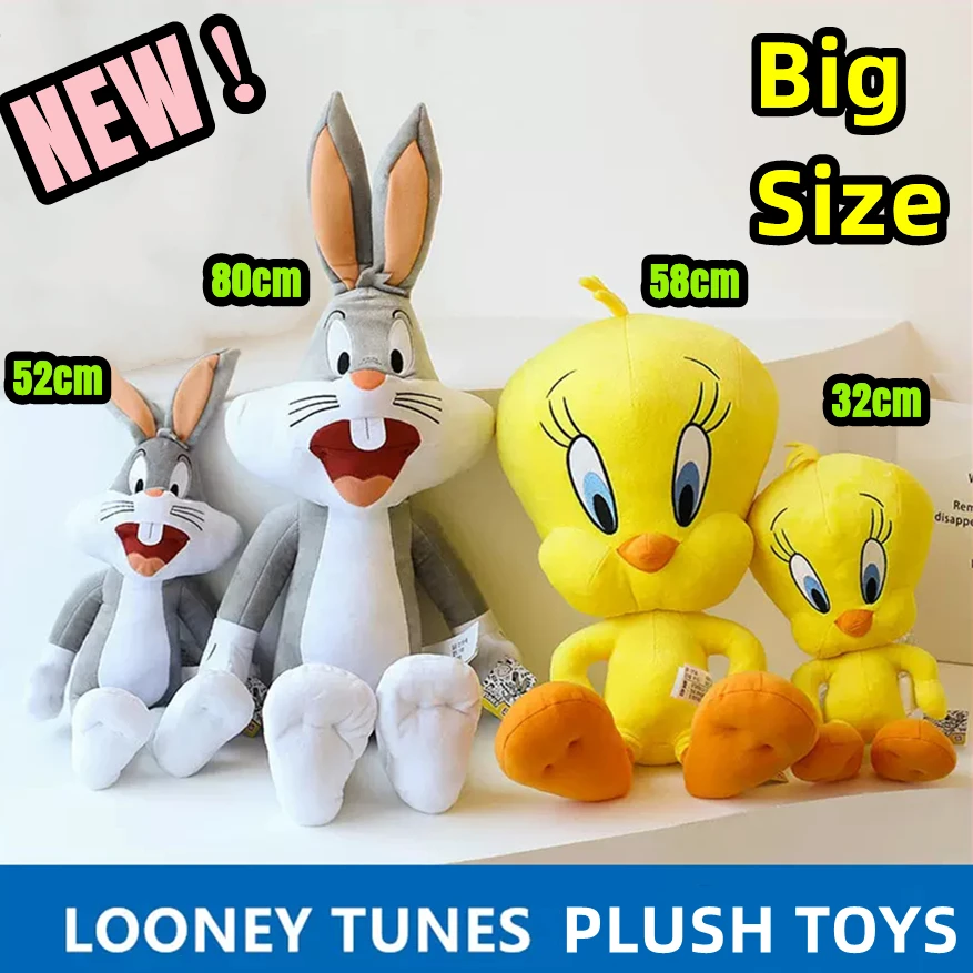 

Free Shipping Looney Tunes Bugs Bunny Plush Toy Tweety Bird Lola Bunny Cartoon Anime Movie Plushies Stuffed Aniamls Doll Toys