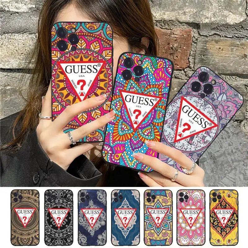 Brand Guess Colorful Boho Mandala flowers Phone Case For iPhone 14 13 11 8 7 6 6S Plus X XS MAX 5 5S SE 2020 XR 11 pro Funda
Brand Guess Colorful Boho Mandala flowers Phone Case For iPhone 14 13 11 8 7 6 6S Plus X XS MAX 5 5S SE 2020 XR 11 pro Funda