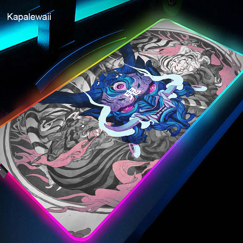 Computer Art Mouse Pad Gamer Mousepad Japan Oni Mouse Mat RGB Dragon Mausepad LED Desk Mat Gaming Accessories Keyboard Pads
Computer Art Mouse Pad Gamer Mousepad Japan Oni Mouse Mat RGB Dragon Mausepad LED Desk Mat Gaming Accessories Keyboard Pads