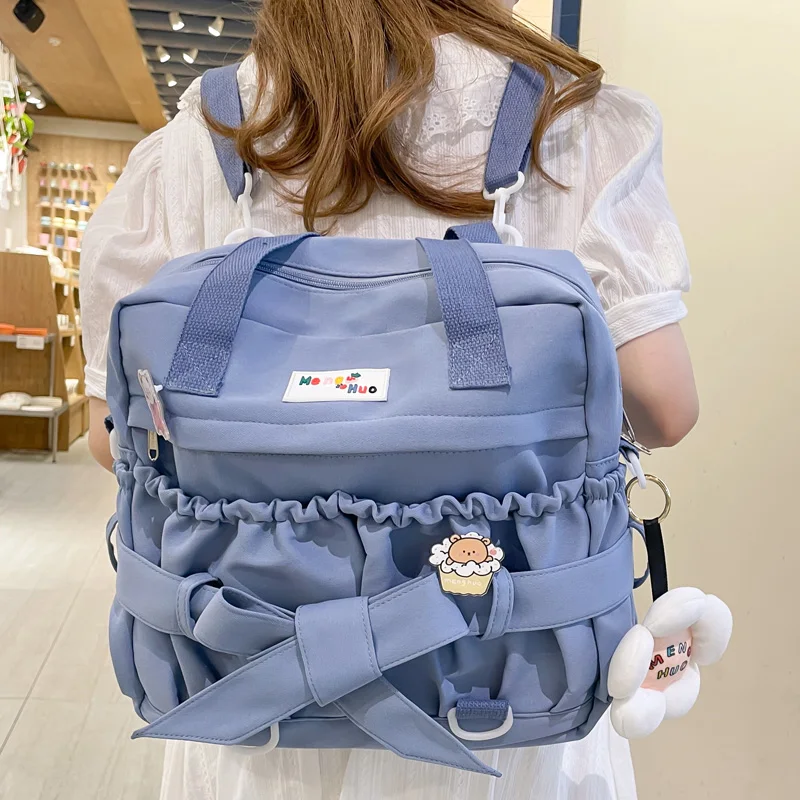 New Multifunction Nylon Women Backpack Female Belt Travel Bag Kawaii Girl Fold Small Schoolbag Lovely Badge Satchel Mini
New Multifunction Nylon Women Backpack Female Belt Travel Bag Kawaii Girl Fold Small Schoolbag Lovely Badge Satchel Mini