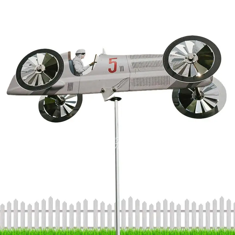 Garden Wind Spinner 3D Metal Racing Car Pinwheels Outdoor Decorations Metal Art For Garden Yard Lawn Wind Sculpture To Add Charm
Garden Wind Spinner 3D Metal Racing Car Pinwheels Outdoor Decorations Metal Art For Garden Yard Lawn Wind Sculpture To Add Charm