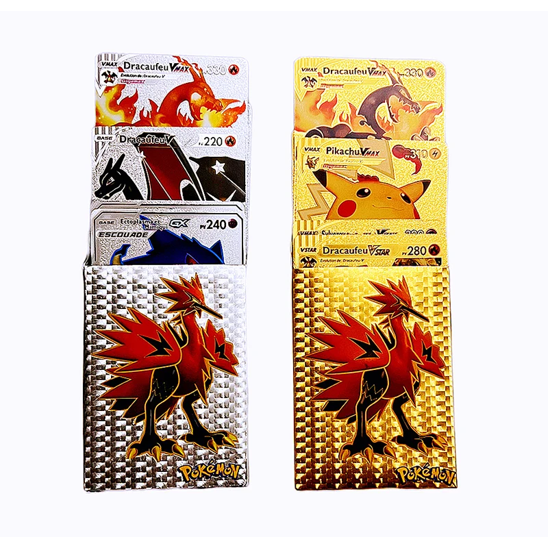 58PCS/set French language magic GX gold foil card Pokemon gold foil card anime cartoon gold foil card collection card
58PCS/set French language magic GX gold foil card Pokemon gold foil card anime cartoon gold foil card collection card