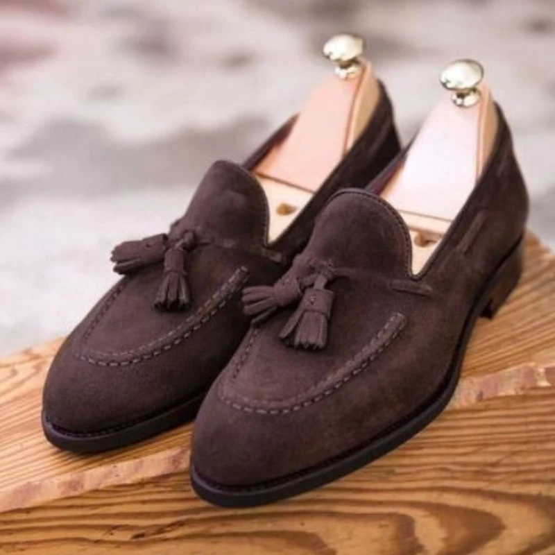 Лоферы 8KH702 мужские, искусственная замша, короткий каблук, однотонные, украшение кисточками, удобные классические, Нескользящие, Формальные ... 
Лоферы 8KH702 мужские, искусственная замша, короткий каблук, однотонные, украшение кисточками, удобные классические, Нескользящие, Формальные ...