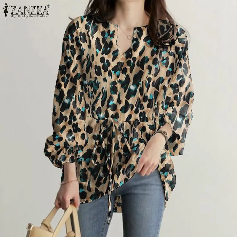 ZANZEA Vintage Women Shirt Spring Leopard Printed Holiday Blouse Casual V Neck Long Sleeve Tops Oversized Female Party Blusas
ZANZEA Vintage Women Shirt Spring Leopard Printed Holiday Blouse Casual V Neck Long Sleeve Tops Oversized Female Party Blusas
