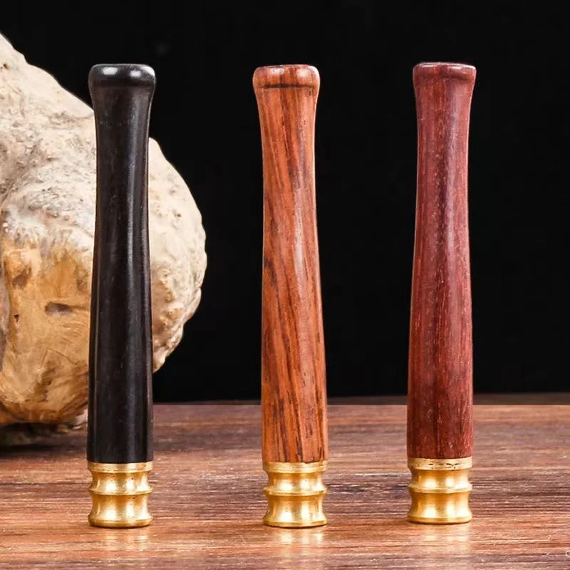 

Solid wood coarse fine Smoke Mouthpiece dual purpose cigarette filter Classic Removable to Clean Tobacco Pipe Smoking Accessorie