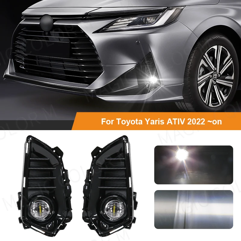 1 Set Car Front Fog Lamp Assembly For Toyota Yaris Ativ 2022 2023 White LED Lens Fog Light Cover Wire Harness Relay Accessories
1 Set Car Front Fog Lamp Assembly For Toyota Yaris Ativ 2022 2023 White LED Lens Fog Light Cover Wire Harness Relay Accessories