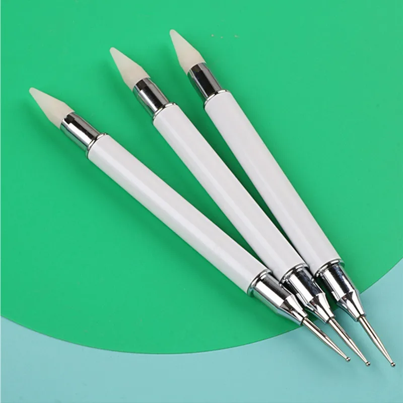 White Dual-ended Dotting Pen Rhinestone Studs Picker Wax Pencil Crystal Beads Handle Nail Art Tool
White Dual-ended Dotting Pen Rhinestone Studs Picker Wax Pencil Crystal Beads Handle Nail Art Tool