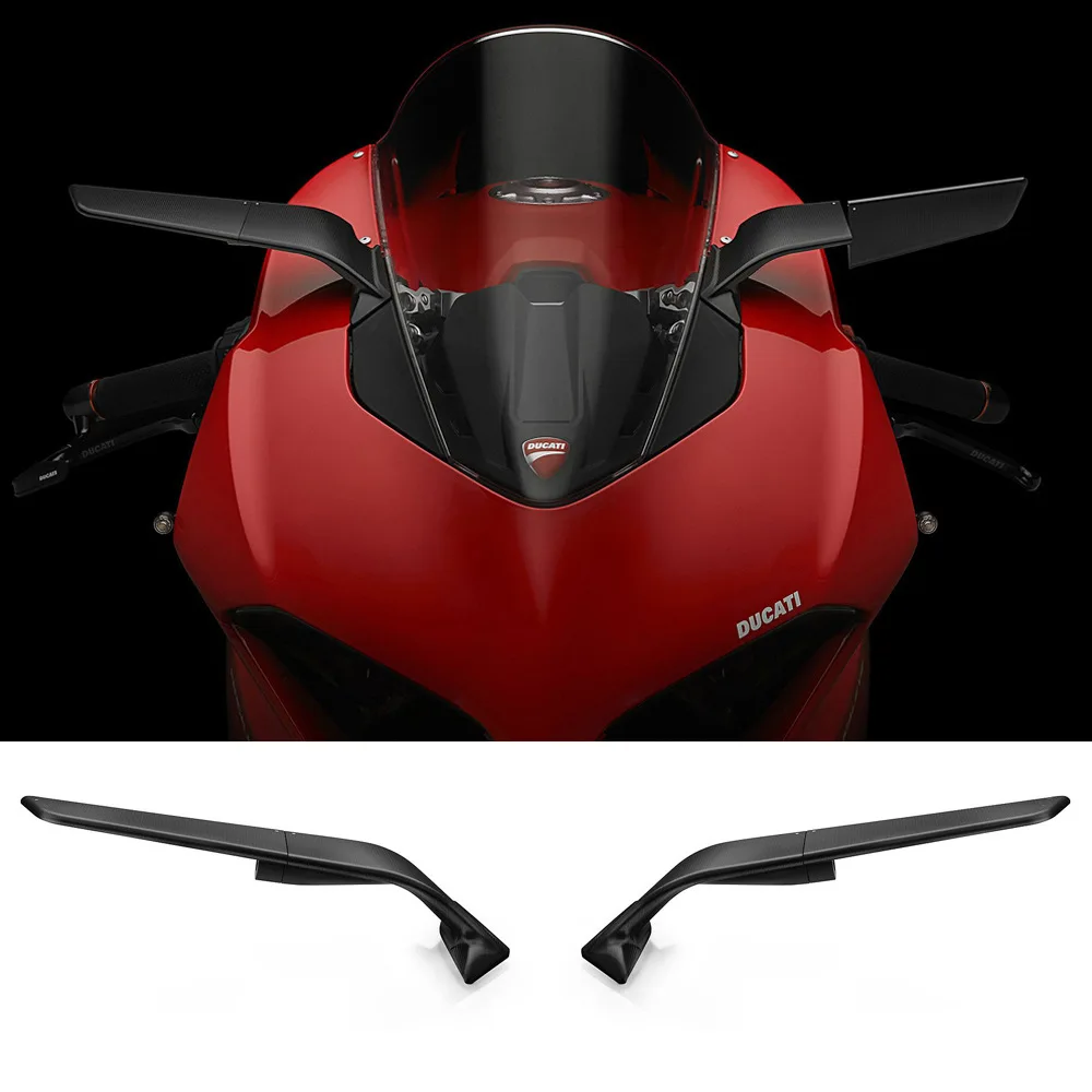 Motorcycle Side Rear View Mirrors Adjustable Rotating Windwing Rearview Mirror For Ducati Panigale V4 1100 2020 2022 2021 V2 955
Motorcycle Side Rear View Mirrors Adjustable Rotating Windwing Rearview Mirror For Ducati Panigale V4 1100 2020 2022 2021 V2 955