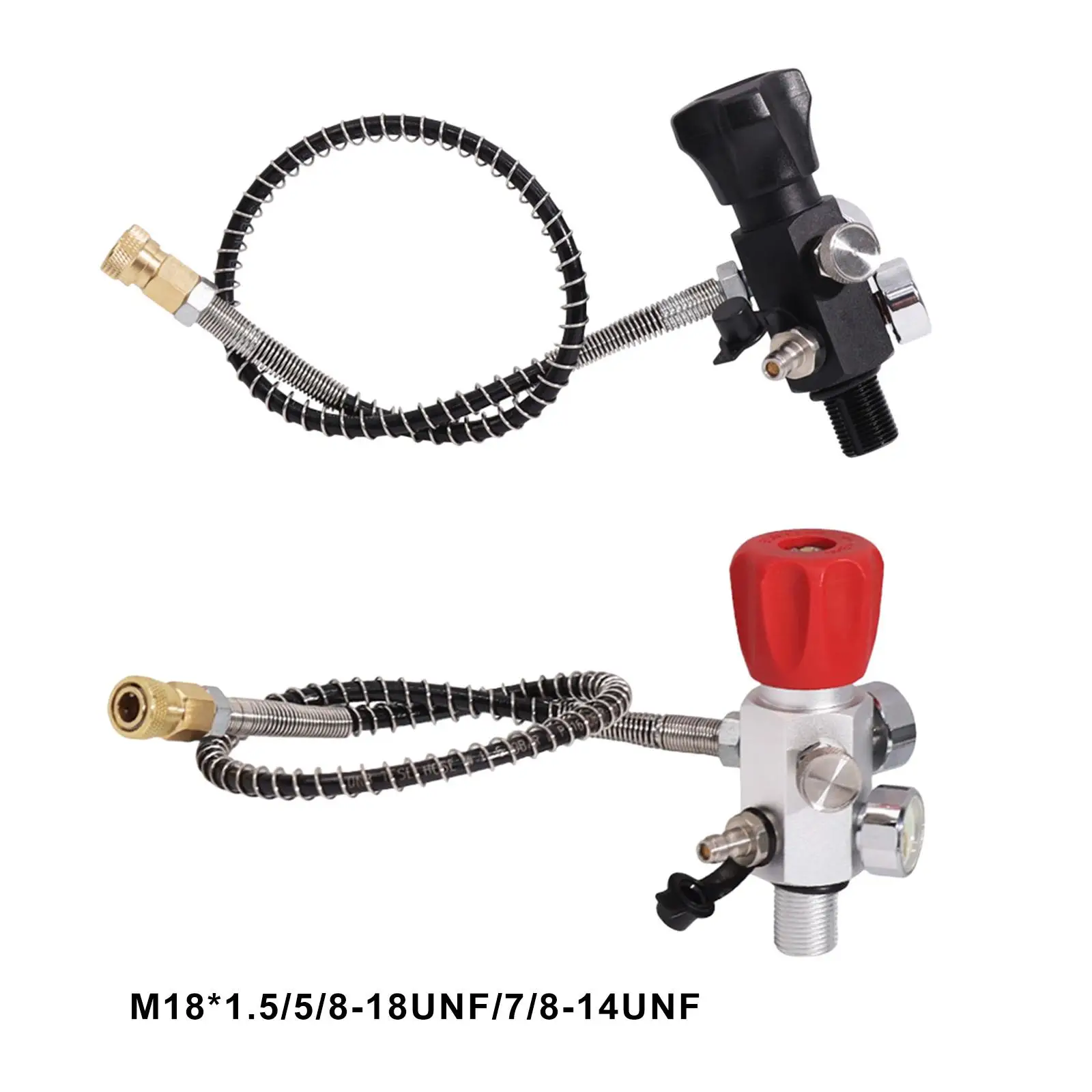 Dual Gauge Refill Adapter Quick Release Durable Easy Installation Alloy Portable Valve for Fire Fighting Air Tank Diving
Dual Gauge Refill Adapter Quick Release Durable Easy Installation Alloy Portable Valve for Fire Fighting Air Tank Diving