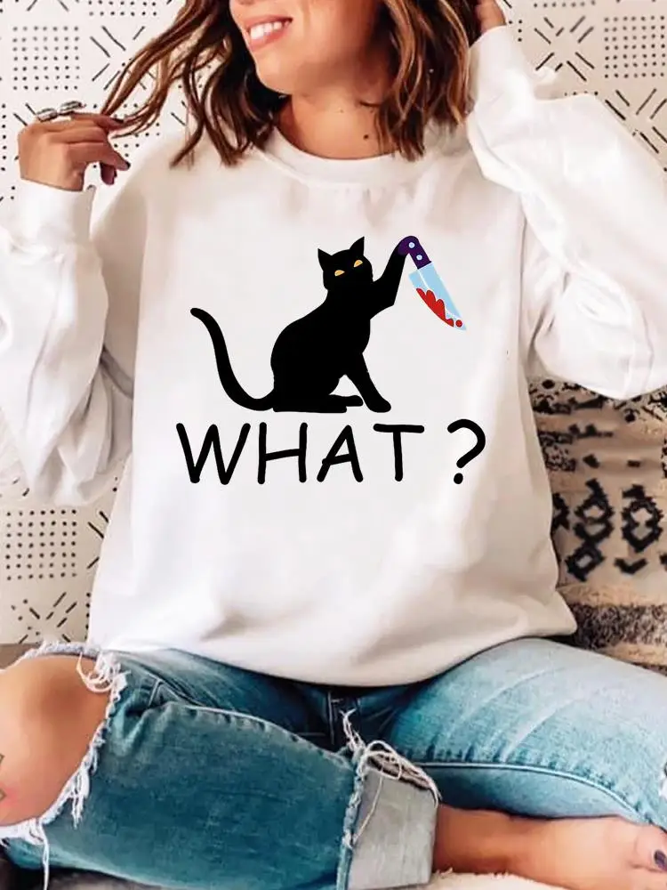 Fall Autumn Pullovers Female Halloween Spring Print Cat Cartoon Printing Cute Women Hoodies Casual Woman Graphic Sweatshirts
Fall Autumn Pullovers Female Halloween Spring Print Cat Cartoon Printing Cute Women Hoodies Casual Woman Graphic Sweatshirts