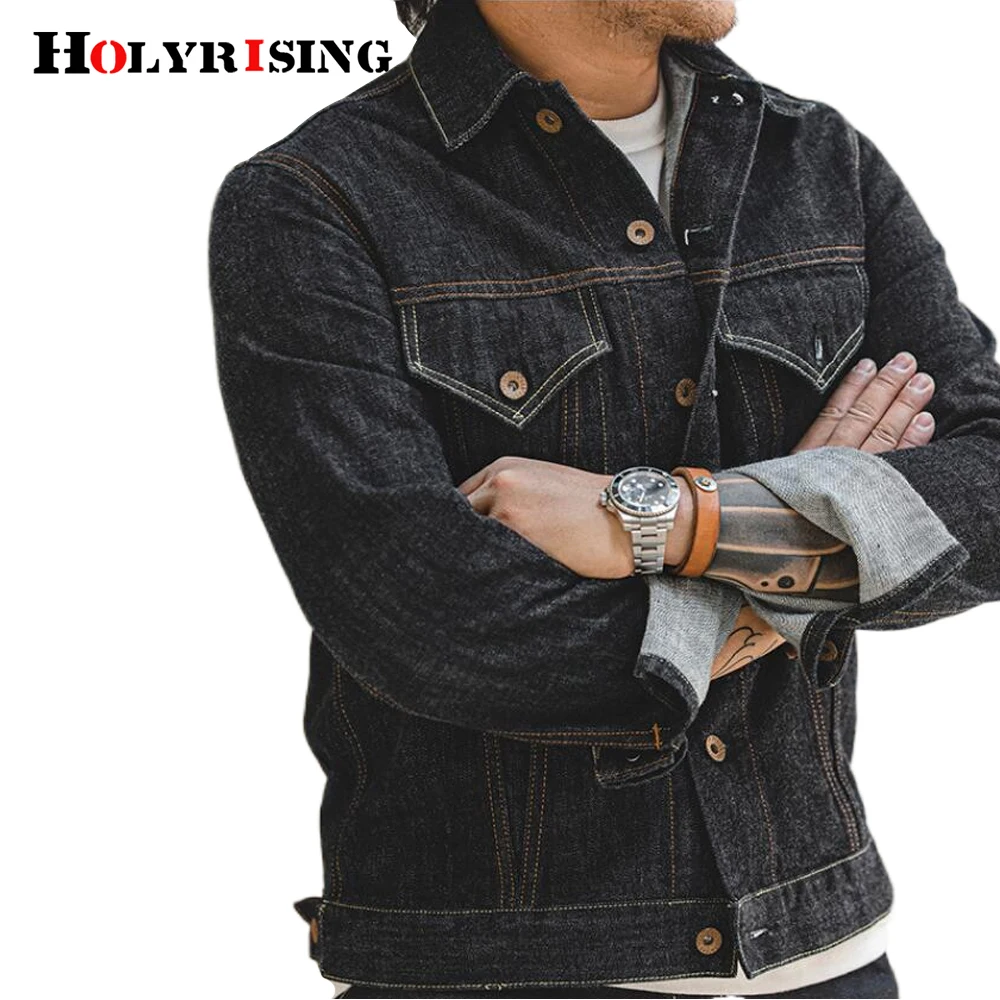 Men's denim jacket fashionable retro blue Streetwear Turn Down Collar Black Denim Cotton Coats Male Casual Jean Jacket NZ346
Men's denim jacket fashionable retro blue Streetwear Turn Down Collar Black Denim Cotton Coats Male Casual Jean Jacket NZ346
