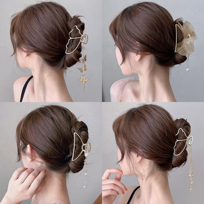 1PC Metal Butterfly Girls Big Size Hair Claw Elegant Golden Geometric Hair Clips Butterfly Tassel Hair Accessories
1PC Metal Butterfly Girls Big Size Hair Claw Elegant Golden Geometric Hair Clips Butterfly Tassel Hair Accessories
