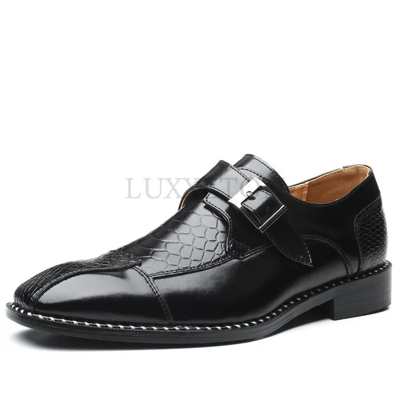 Pointed Men Thick Soled Business Shoes Formal Casual British Breathable Large Single Foot Black Low Heel Leather Fashion
Pointed Men Thick Soled Business Shoes Formal Casual British Breathable Large Single Foot Black Low Heel Leather Fashion