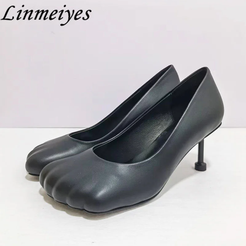 New High Heels Shoes Woman Strange Style Toe Women Pumps Genuine Leather Runway Party Shoes Woman Stiletto Shoes Lady
New High Heels Shoes Woman Strange Style Toe Women Pumps Genuine Leather Runway Party Shoes Woman Stiletto Shoes Lady