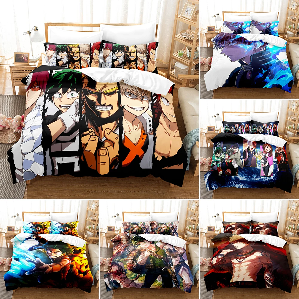Japan Anime Theme Polyester Comforter Cover Queen King Size My Hero Academia Bedding Set For Boys Teen Bedroom Bedclothes 2/3Pcs
Japan Anime Theme Polyester Comforter Cover Queen King Size My Hero Academia Bedding Set For Boys Teen Bedroom Bedclothes 2/3Pcs