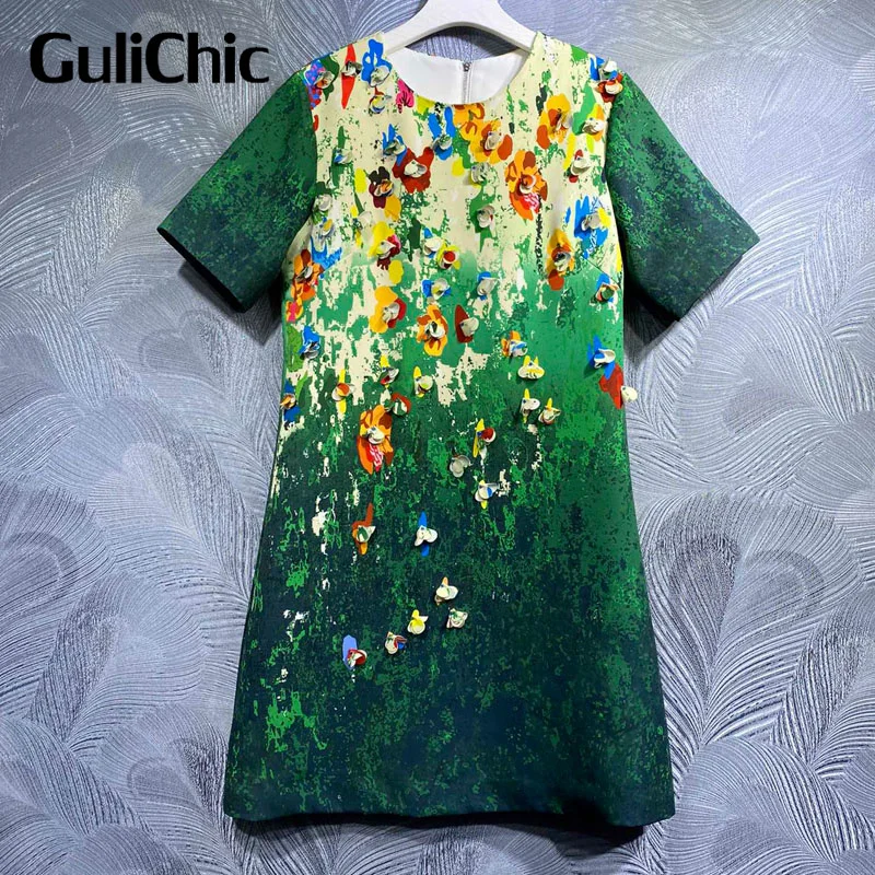 3.23 GuliChic Fashion Graffiti Print Three-Dimensional Decoration Chic Short Sleeve Mini Dress Women
3.23 GuliChic Fashion Graffiti Print Three-Dimensional Decoration Chic Short Sleeve Mini Dress Women