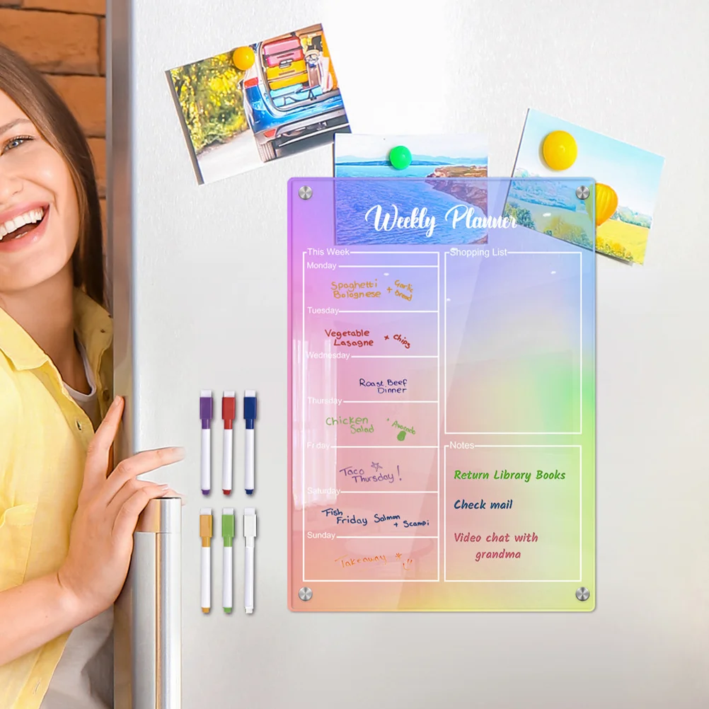 1 Set of Erasable Planning Calendar Dry Erase Board Decorative Erasable Board Magnetic Planning Board
1 Set of Erasable Planning Calendar Dry Erase Board Decorative Erasable Board Magnetic Planning Board