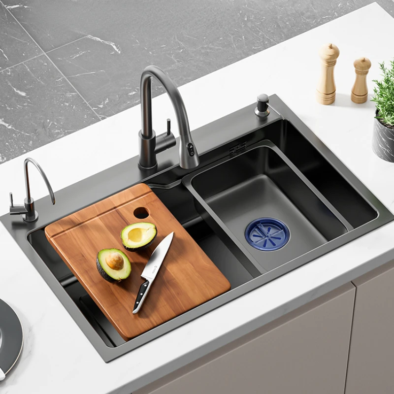 Gun Grey Stainless Steel Sink Single Sink Nano Kitchen Sink Under Counter Basin Wash Vegetable Bowl Wash Basin
Gun Grey Stainless Steel Sink Single Sink Nano Kitchen Sink Under Counter Basin Wash Vegetable Bowl Wash Basin