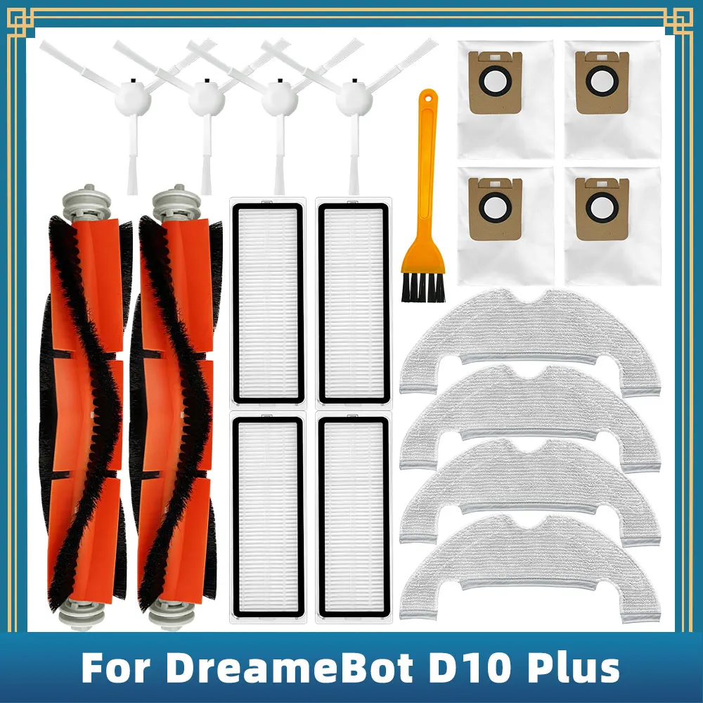 For Xiaomi Dreame Bot D10 Plus RLS3D Robot Vacuum Spare Parts Accessories Main Side Brush Hepa Filter Mop Rag Cloth Dust Bag
For Xiaomi Dreame Bot D10 Plus RLS3D Robot Vacuum Spare Parts Accessories Main Side Brush Hepa Filter Mop Rag Cloth Dust Bag