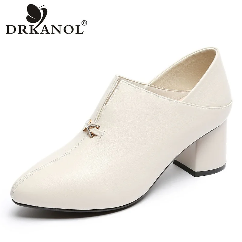 DRKANOL Women High Heel Shoes 2022 Spring Summer Genuine Cow Leather Pointed Toe Elegant Rhinestones Ladies Slip-on Party Pumps
DRKANOL Women High Heel Shoes 2022 Spring Summer Genuine Cow Leather Pointed Toe Elegant Rhinestones Ladies Slip-on Party Pumps