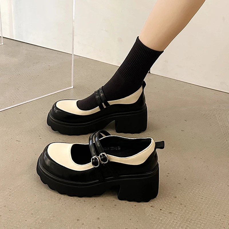 

Casual Woman Shoe Loafers With Fur Round Toe Clogs Platform Female Footwear Oxfords Shallow Mouth White Sneakers Slip-on Creeper