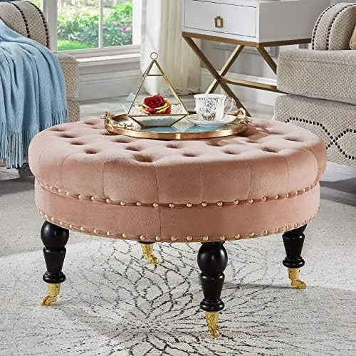 

Modern Upholstered Tufted Button Storage Bench with Arms for Bedroom,Entryway Living Room Soft Padded Seat-Taupe