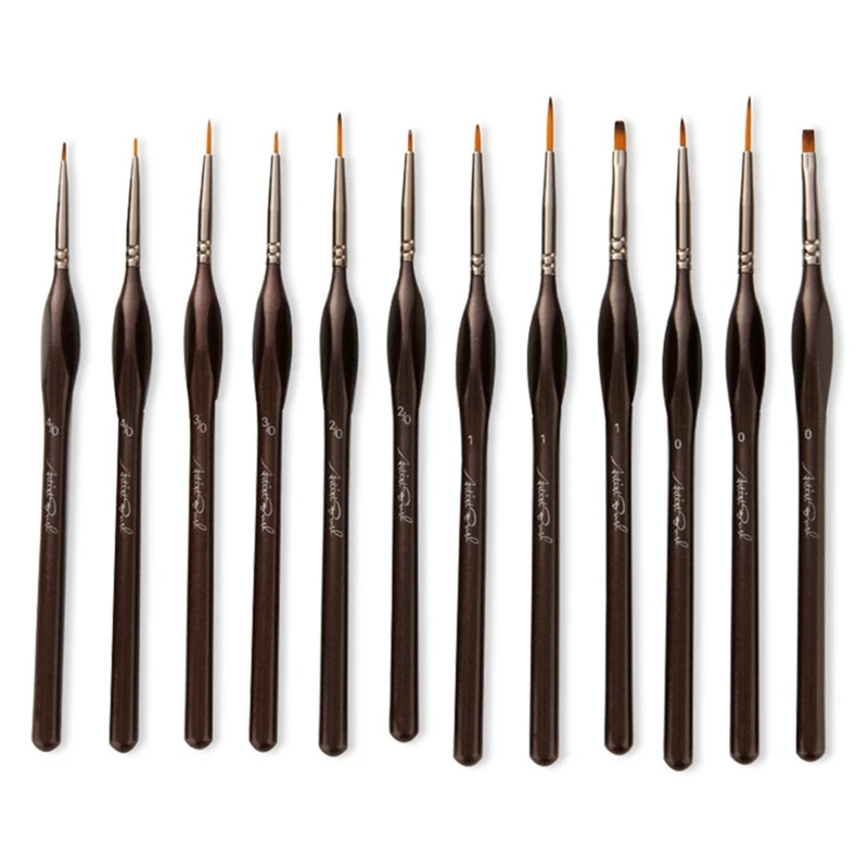 12 PCS Watercolor Paint Brushes Set Triangular Hook Line Pen Nylon Brush Hair Detail Painting Pen For Inks Acrylics
12 PCS Watercolor Paint Brushes Set Triangular Hook Line Pen Nylon Brush Hair Detail Painting Pen For Inks Acrylics