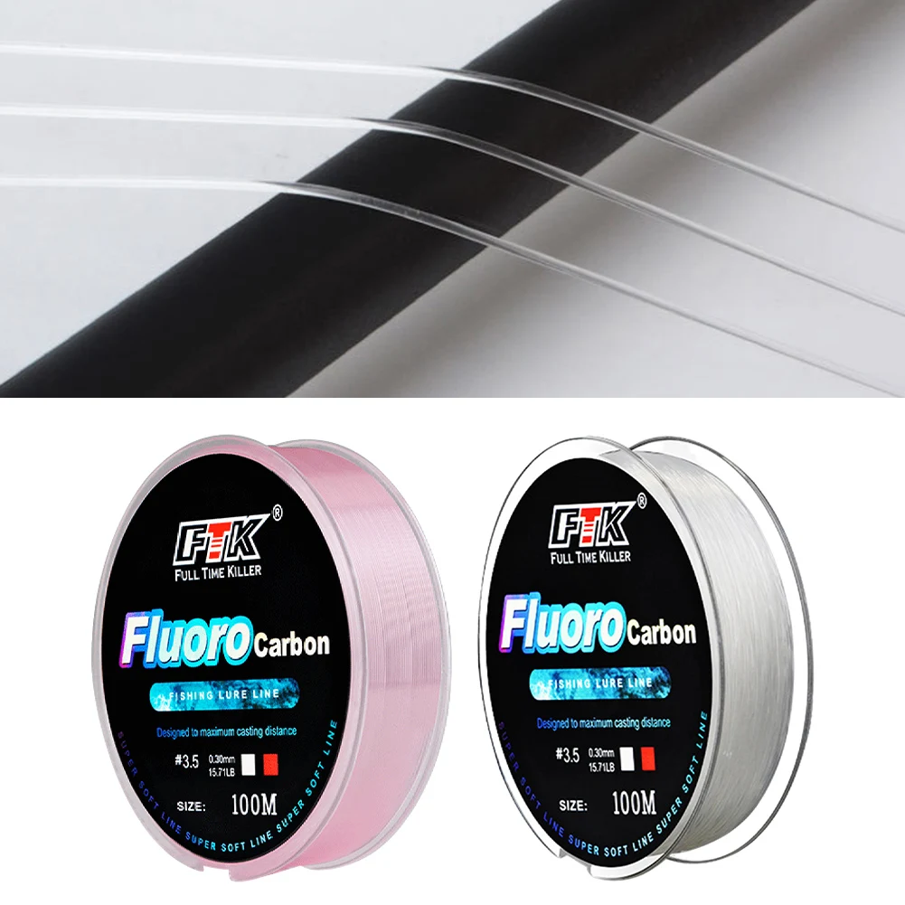 1pcs Fishing Line Fluorocarbon 100m Fishing Lure Line Abrasion Resistance Fishing Line For Fishing Accessories
1pcs Fishing Line Fluorocarbon 100m Fishing Lure Line Abrasion Resistance Fishing Line For Fishing Accessories