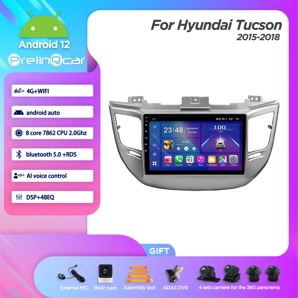 Android 12,0 плеер для Hyundai Tucson 2015-2018 лет без DVD Автомагнитола мультимедийный видеопроигрыватель навигация GPS 8 ядер
Android 12,0 плеер для Hyundai Tucson 2015-2018 лет без DVD Автомагнитола мультимедийный видеопроигрыватель навигация GPS 8 ядер