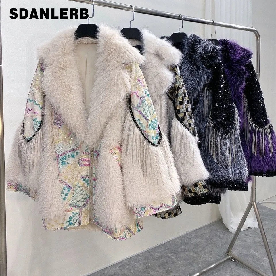 Faux Fur Coat 2022 Winter New Fur Integrated Women's Mid-Length Faux Toka Lamb Wool Coat Motorcycle Sequins Fashion Jacket
Faux Fur Coat 2022 Winter New Fur Integrated Women's Mid-Length Faux Toka Lamb Wool Coat Motorcycle Sequins Fashion Jacket