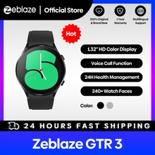 Zeblaze GTR 3 Smart Watch 1.32 IPS Display Voice Calling 24H Health Monitor 240  Watch Faces 70  Sports Modes Watch for man