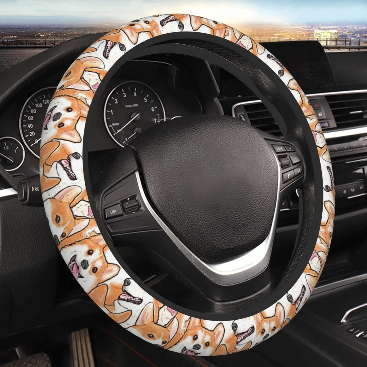 That's A Lot Of Corgi Thickening Car Steering Wheel Cover 38cm Universal Suitable Elastic Steering Wheel Cover 
That's A Lot Of Corgi Thickening Car Steering Wheel Cover 38cm Universal Suitable Elastic Steering Wheel Cover