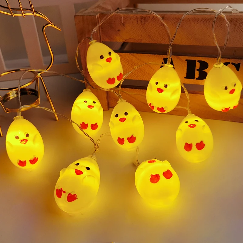 1.5M Easter Led Lights String Easter Chicks Lamp Fairy Hanging Garland Lights Happy Easter Birthday Party Decorations for Home
1.5M Easter Led Lights String Easter Chicks Lamp Fairy Hanging Garland Lights Happy Easter Birthday Party Decorations for Home