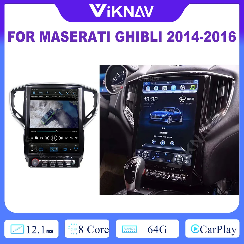 8-ядерное радио Carplay для Maserati ghiсот 2014-2016, полноэкранный 1080P HD, навигация заднего вида, GPS, DVD, мультимедийный плеер
8-ядерное радио Carplay для Maserati ghiсот 2014-2016, полноэкранный 1080P HD, навигация заднего вида, GPS, DVD, мультимедийный плеер