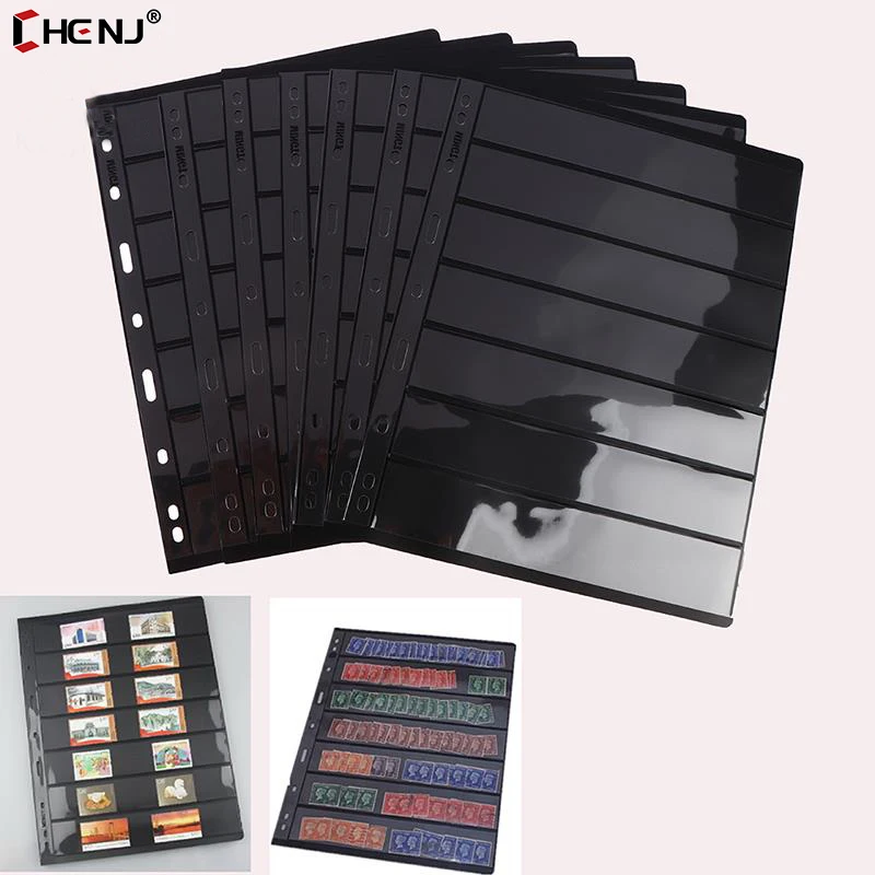 10Pcs 7 Grid Postage Stamp Album Pages Coin Collection Stamps Holder loose-leaf
10Pcs 7 Grid Postage Stamp Album Pages Coin Collection Stamps Holder loose-leaf