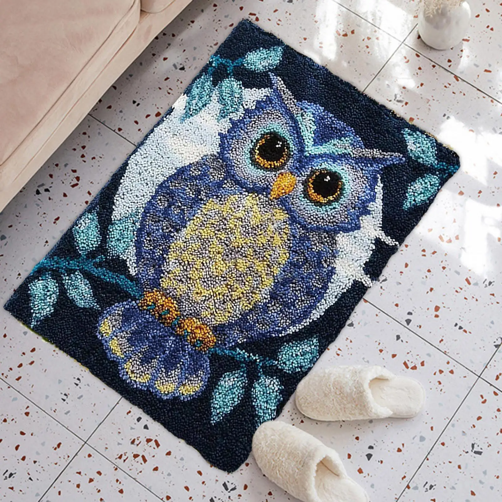 Owl Latch Hook Rug Kit Handmade Festival Gift Owl Animal Pattern 20 x 14 Carpet Latch Hooking Kits Embroidery Carpet Set
Owl Latch Hook Rug Kit Handmade Festival Gift Owl Animal Pattern 20 x 14 Carpet Latch Hooking Kits Embroidery Carpet Set